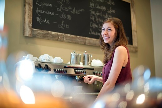 teenage barista