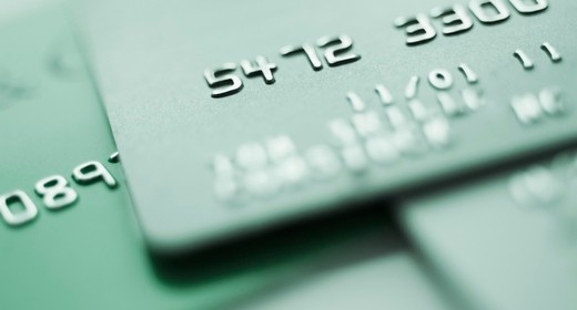 Close Up Group Of Credit Cards