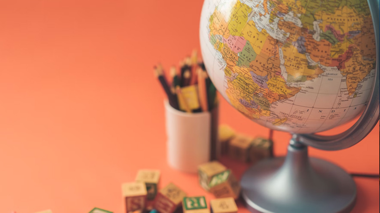World map globe set